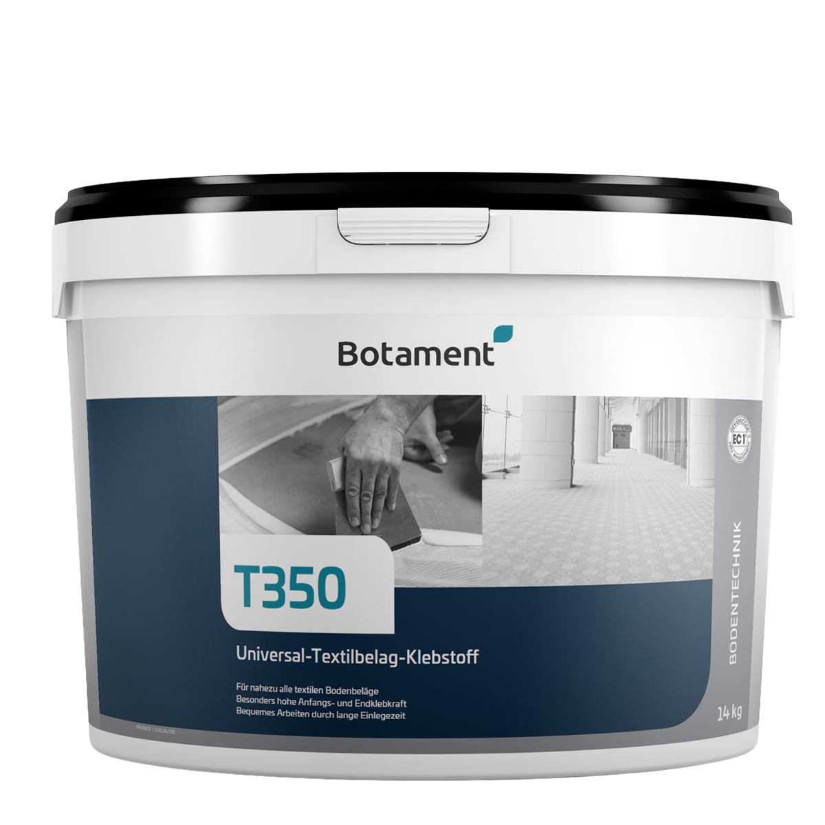 Botament T350 Universal-Textilbelag-Klebstoff im 14-kg-Eimer.